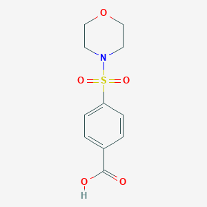 molecular formula C11H13NO5S B077692 4-(吗啉-4-磺酰基)-苯甲酸 CAS No. 10252-82-1