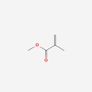 molecular formula C5H8O2<br>CH2C(CH3)COOCH3<br>C5H8O2 B7769397 Methyl methacrylate CAS No. 9065-11-6