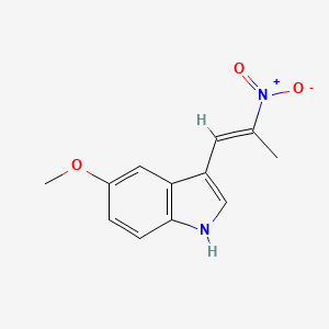 molecular formula C12H12N2O3 B7769422 5-Methoxy-3-(2-nitro-cis-propenyl)-indole CAS No. 50526-21-1