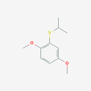 molecular formula C11H16O2S B7769432 1,4-Dimethoxy-2-propan-2-ylsulfanylbenzene 