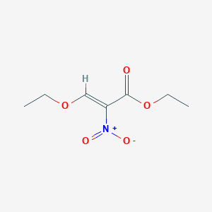 molecular formula C7H11NO5 B7769500 Ethyl 3-ethoxy-2-nitroacrylate CAS No. 51255-23-3