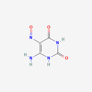 molecular formula C4H4N4O3 B7769583 6-Amino-5-nitrosouracil CAS No. 63884-45-7