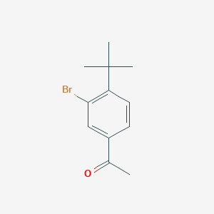 molecular formula C12H15BrO B7769603 1-(3-Bromo-4-tert-butylphenyl)ethan-1-one CAS No. 91766-61-9
