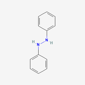 molecular formula C12H12N2<br>C12H12N2<br>C6H5NHNHC6H5 B7769752 1,2-Diphenylhydrazine CAS No. 38622-18-3
