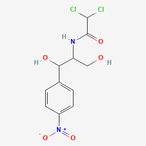 molecular formula C11H12Cl2N2O5 B7769755 2,2-dichloro-N-[1,3-dihydroxy-1-(4-nitrophenyl)propan-2-yl]acetamide CAS No. 126787-77-7