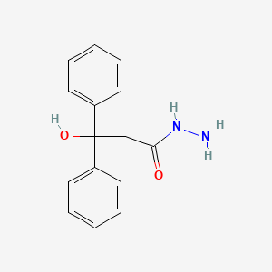 molecular formula C15H16N2O2 B7769881 3-Hydroxy-3,3-diphenylpropanehydrazide CAS No. 88368-75-6