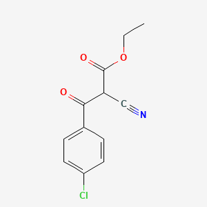 molecular formula C12H10ClNO3 B7770065 Ethyl 3-(4-chlorophenyl)-2-cyano-3-oxopropanoate 