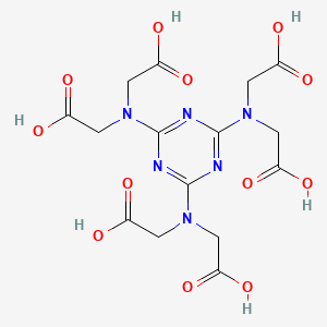 molecular formula C15H18N6O12 B7770117 ([4,6-Bis-(bis-carboxymethyl-amino)-[1,3,5]triazin-2-YL]-carboxymethyl-amino)-acetic acid 