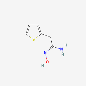 molecular formula C6H8N2OS B7770255 N-Hydroxy-2-thiophen-2-YL-acetamidine 
