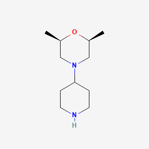 (2R,6S)-2,6-Dimethyl-4-(piperidin-4-yl)morpholine