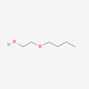 molecular formula C6H14O2<br>C6H14O2<br>CH3(CH2)2CH2OCH2CH2OH B7770369 2-Butoxyethanol CAS No. 9004-77-7