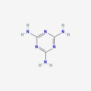 molecular formula C3H6N6<br>C3H6N6<br>C3N3(NH2)3 B7770450 Melamine CAS No. 5432-64-4