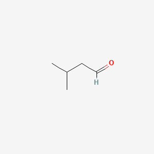 molecular formula C5H10O<br>C5H10O<br>(CH3)2CHCH2CHO B7770604 3-Methylbutanal CAS No. 26140-47-6