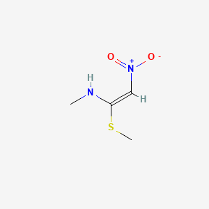 molecular formula C4H8N2O2S B7770771 Ethenamine, N-methyl-1-(methylthio)-2-nitro- CAS No. 102721-76-6