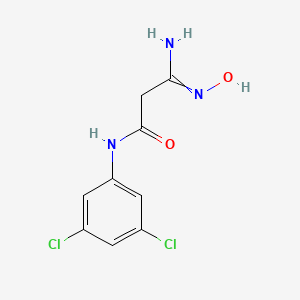 molecular formula C9H9Cl2N3O2 B7770847 N1-(3,5-Dichlorophenyl)-3-Amino-3-Hydroxyiminopropanamide 