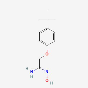 molecular formula C12H18N2O2 B7770858 2-(4-tert-butylphenoxy)-N'-hydroxyethanimidamide 