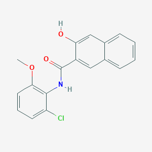 molecular formula C18H14ClNO3 B7770871 2-Hydroxy-3-Naphthoyl-(2-Methyl-5'-Chloro)Aniline 