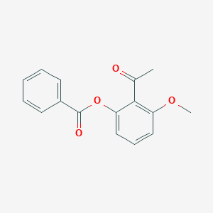 molecular formula C16H14O4 B7770893 (2-Acetyl-3-methoxyphenyl) benzoate 