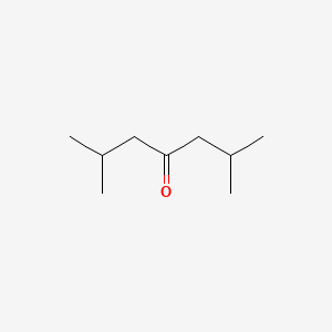 molecular formula C9H18O<br>C9H18O<br>(CH3CH(CH3)CH2)2CO B7771132 2,6-Dimethyl-4-heptanone CAS No. 68514-40-9