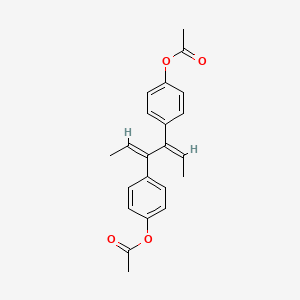 [4-[(2Z,4E)-4-(4-acetyloxyphenyl)hexa-2,4-dien-3-yl]phenyl] acetate