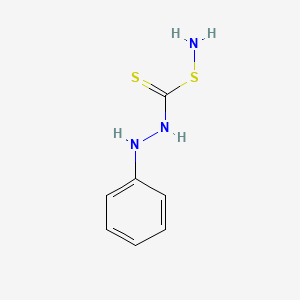 molecular formula C7H9N3S2 B7771231 amino N-anilinocarbamodithioate 