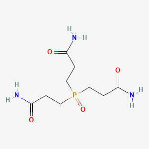 molecular formula C9H18N3O4P B7771245 三(2-氨基甲酰乙基)氧化膦 CAS No. 4116-00-1