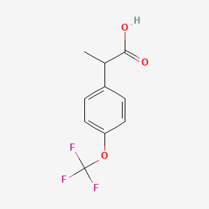 molecular formula C10H9F3O3 B7771293 2-(4-Trifluoromethoxyphenyl)Propionic Acid CAS No. 902837-63-2