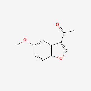 molecular formula C11H10O3 B7771379 1-(5-Methoxy-1-benzofuran-3-yl)ethanone CAS No. 5476-64-2