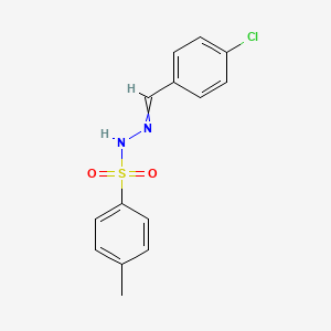 molecular formula C14H13ClN2O2S B7771420 N'1-(4-chlorobenzylidene)-4-methylbenzene-1-sulfonohydrazide 