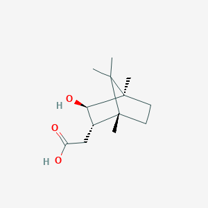 molecular formula C13H22O3 B7771451 (-)-Isoborneolacetic acid 
