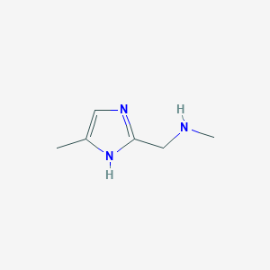 molecular formula C6H11N3 B7771476 Methyl-(4-methyl-1H-imidazol-2-ylmethyl)-amine 