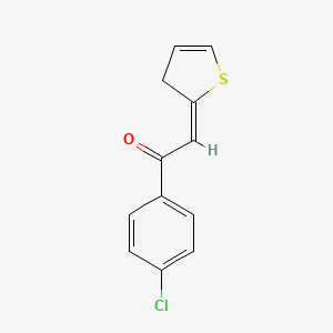 molecular formula C12H9ClOS B7771484 (2E)-1-(4-chlorophenyl)-2-(3H-thiophen-2-ylidene)ethanone 
