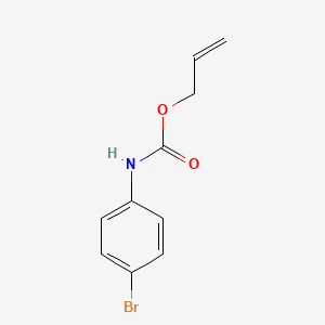 molecular formula C10H10BrNO2 B7771545 Carbamic acid, 4-bromophenyl-, allyl ester 