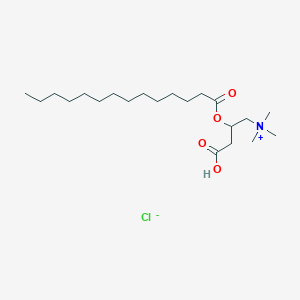 molecular formula C21H42ClNO4 B077716 （+/-）-肉豆蔻酰肉碱氯化物 CAS No. 14919-38-1