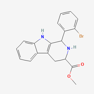 molecular formula C19H17BrN2O2 B7771621 methyl 1-(2-bromophenyl)-2,3,4,9-tetrahydro-1H-pyrido[3,4-b]indole-3-carboxylate 