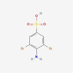 molecular formula C6H5Br2NO3S B7771626 4-Amino-3,5-dibromobenzene-1-sulfonic acid 