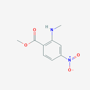 molecular formula C9H10N2O4 B7771694 Methyl 2-(methylamino)-4-nitrobenzoate CAS No. 3558-13-2