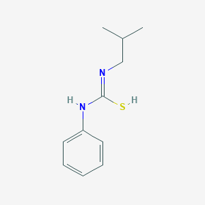 N'-(2-methylpropyl)-N-phenylcarbamimidothioic acid