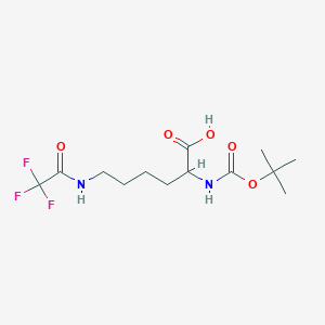 (2R)-2-[(2-methylpropan-2-yl)oxycarbonylamino]-6-[(2,2,2-trifluoroacetyl)amino]hexanoic acid