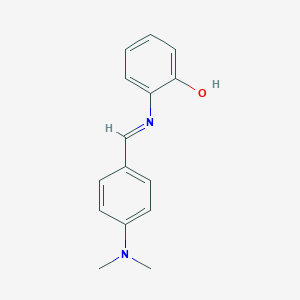 molecular formula C15H16N2O B7772051 2-[(E)-[4-(dimethylamino)phenyl]methylideneamino]phenol 