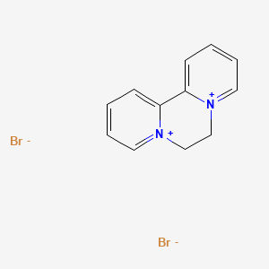 molecular formula C12H12N2Br2<br>C12H12Br2N2 B7772062 Diquat dibromide CAS No. 34417-68-0
