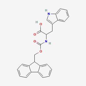 molecular formula C26H22N2O4 B7772072 2-(((9H-Fluoren-9-yl)methoxy)carbonylamino)-3-(1H-indol-3-yl)propanoic acid CAS No. 144701-22-4