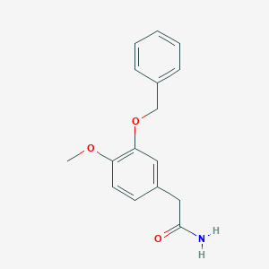 molecular formula C16H17NO3 B7772088 2-(3-(Benzyloxy)-4-methoxyphenyl)acetamide CAS No. 71146-77-5