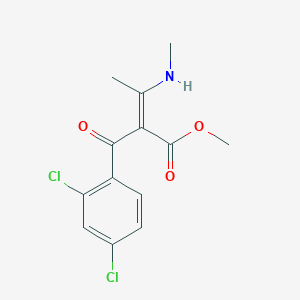 molecular formula C13H13Cl2NO3 B7772138 methyl (Z)-2-(2,4-dichlorobenzoyl)-3-(methylamino)but-2-enoate 