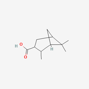 molecular formula C11H18O2 B7772176 2,6,6-Trimethylbicyclo[3.1.1]heptane-3-carboxylic acid CAS No. 64284-84-0