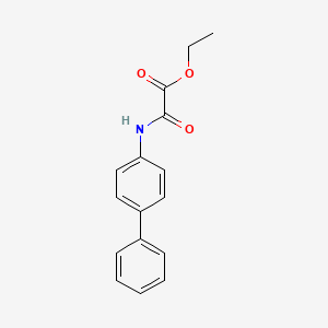 molecular formula C16H15NO3 B7772207 Ethyl 4-phenyloxanilate CAS No. 24439-51-8