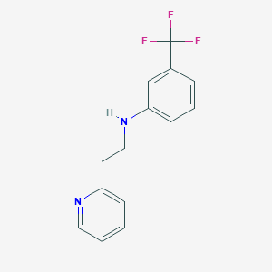 molecular formula C14H13F3N2 B7772212 N-[3-(Trifluoromethyl)phenyl]pyridine-2-ethaneamine 
