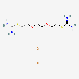 molecular formula C8H20Br2N4O2S2 B7772241 [Amino-[2-[2-[2-[amino(azaniumylidene)methyl]sulfanylethoxy]ethoxy]ethylsulfanyl]methylidene]azanium;dibromide 