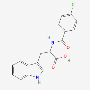 2-(4-Chloro-benzoylamino)-3-(1H-indol-3-yl)-propionic acid