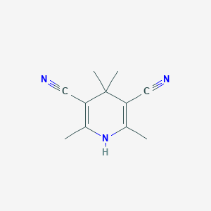 molecular formula C11H13N3 B7772356 2,4,4,6-Tetramethyl-1,4-dihydropyridine-3,5-dicarbonitrile CAS No. 1539-51-1